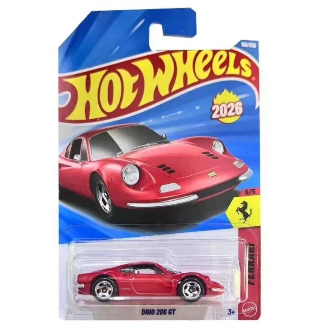Genuine Hot Wheels 1/64 Mainline Series 2026 G Case FERRARI DINO 206 GT 20 TOYOTA GR SUPRA Collect Car Toy Diecast Vehicle Model