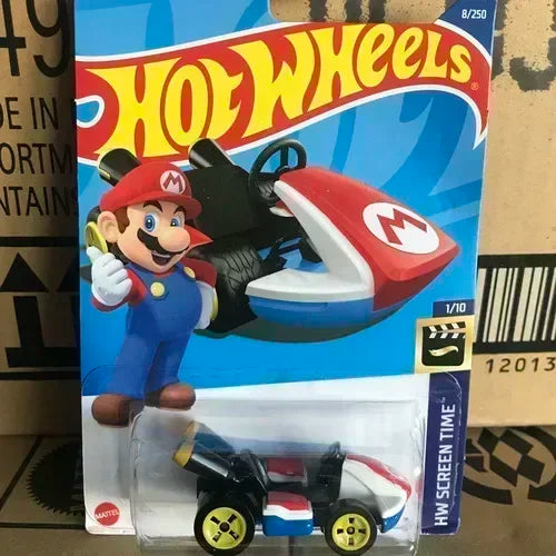 Original Hot Wheels Premium Super Mario Kart 1/64 Miniature Cars Mario Bros Hotwheels Mini Model Cars Hoteelws Hotweheels Cart