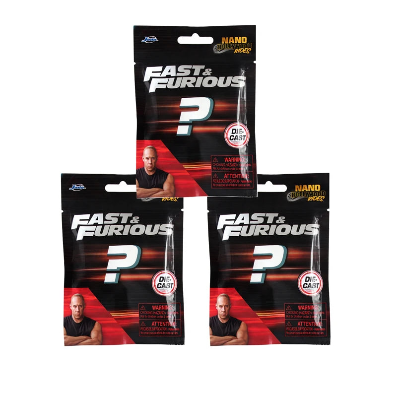 JADA 1:128 Nano Blind Bags Diecast Model Car 1.65" The Fast and the Furious Random Mini Cars JD35404