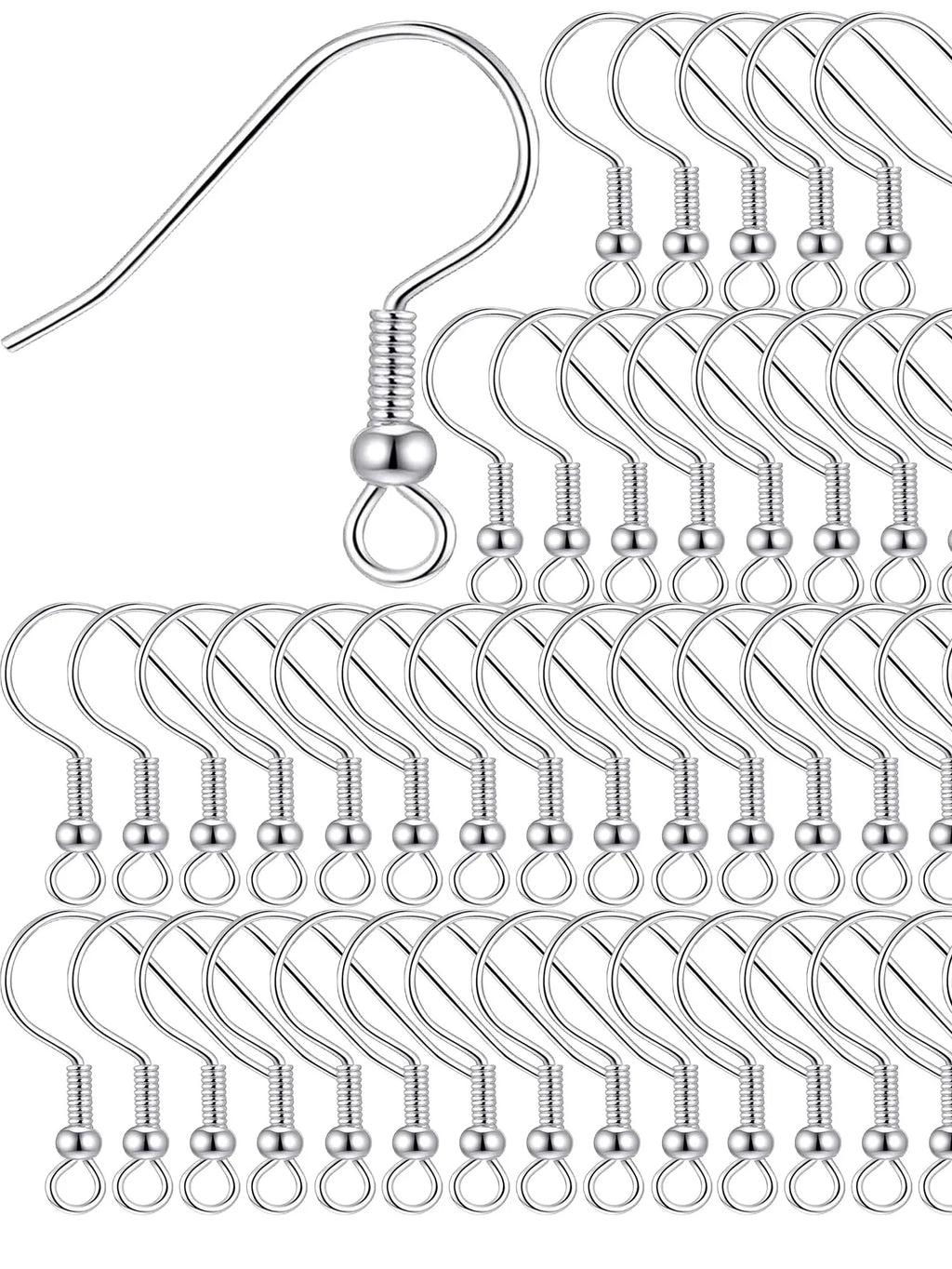 100/500pcs DIY Earring Findings Earrings Clasps Hooks Stainless Steel Hypoallergenic Earring Making Accessories Hook Earwire