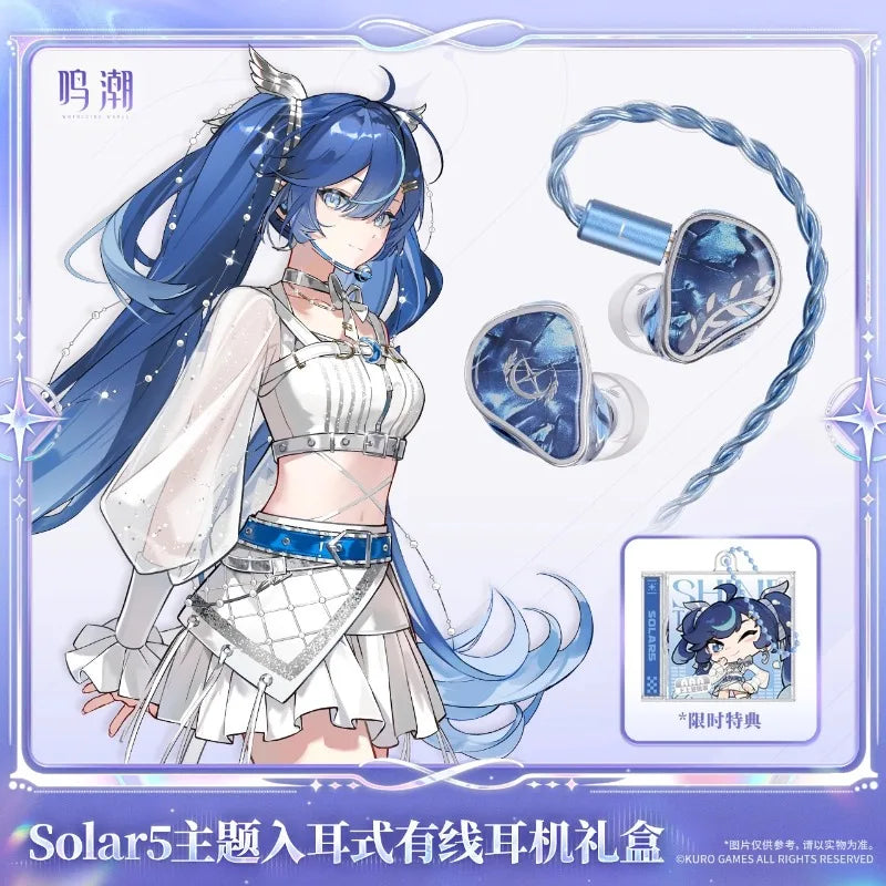 Pre-sale Wuthering Waves Solar5 Uno Earphones Gift Box Official Kuro Games Anime Merchandise Hifi Headphones Gifts