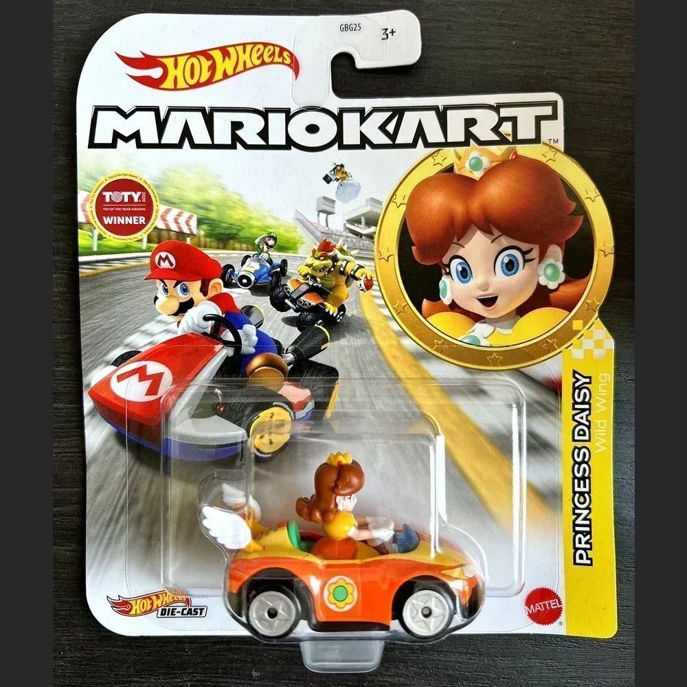 Original Hot Wheels Premium Super Mario Kart 1/64 Miniature Cars Mario Bros Hotwheels Mini Model Cars Hoteelws Hotweheels Cart