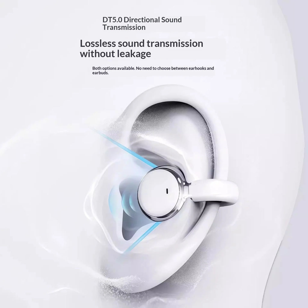 New Q16 In-Ear 2-in-1 Couple Earphones LED Power Display Noise Reduction Long Endurance Fashion Ear-Clip  Headsets For Game
