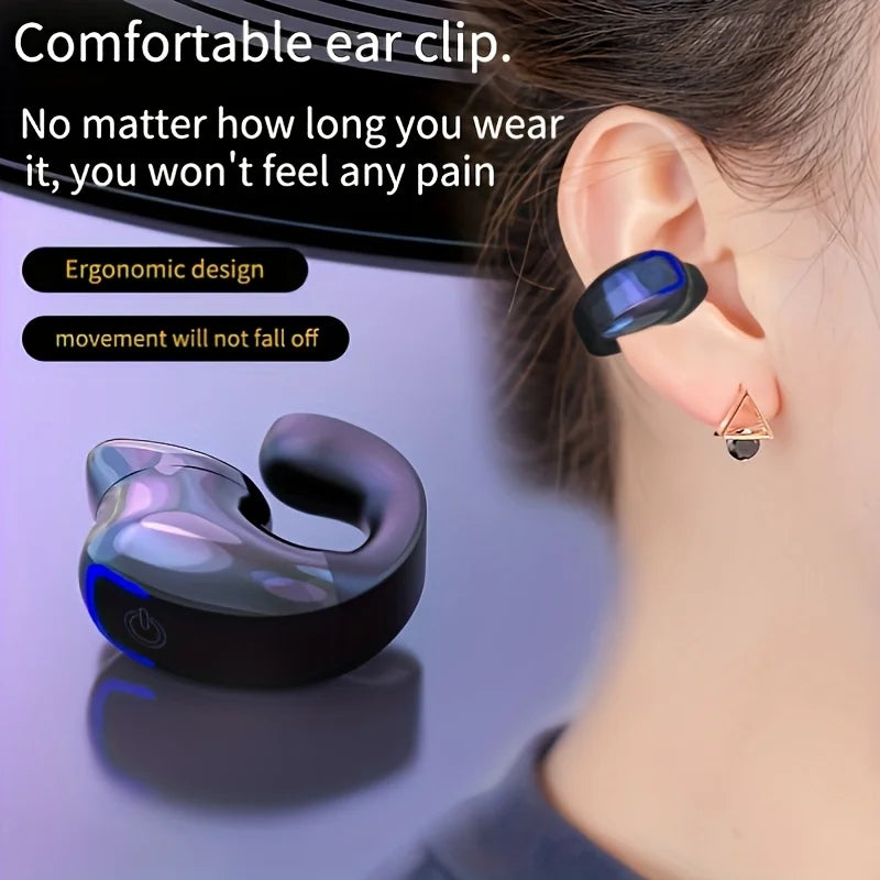 GD28 Bluetooth Headset Clip Ear Not Into The Ear Wireless Headset Stereo Sound Business Sports Fitness Running Single Headset