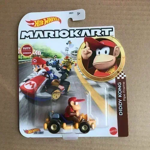 Original Hot Wheels Premium Super Mario Kart 1/64 Miniature Cars Mario Bros Hotwheels Mini Model Cars Hoteelws Hotweheels Cart
