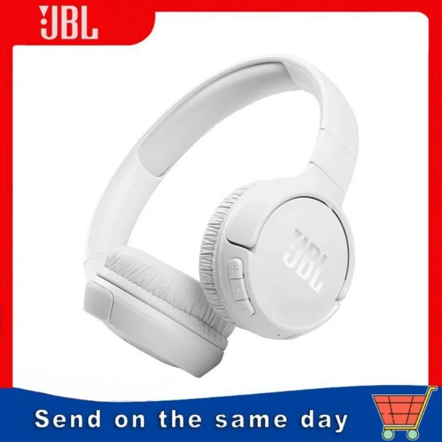 Classic JBL Tune 510BT Wireless Bluetooth Over Ear Headphones with Microphone, Long Battery Support APP Deep Bass Foldable