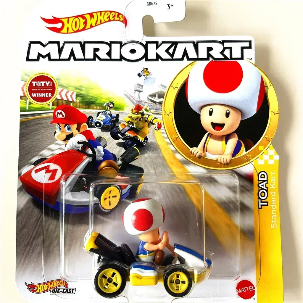 Original Hot Wheels Premium Super Mario Kart 1/64 Miniature Cars Mario Bros Hotwheels Mini Model Cars Hoteelws Hotweheels Cart