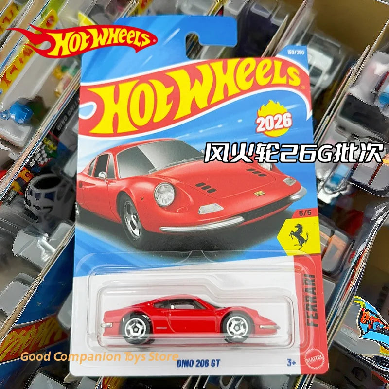 Genuine Hot Wheels 1/64 Mainline Series 2026 G Case FERRARI DINO 206 GT 20 TOYOTA GR SUPRA Collect Car Toy Diecast Vehicle Model