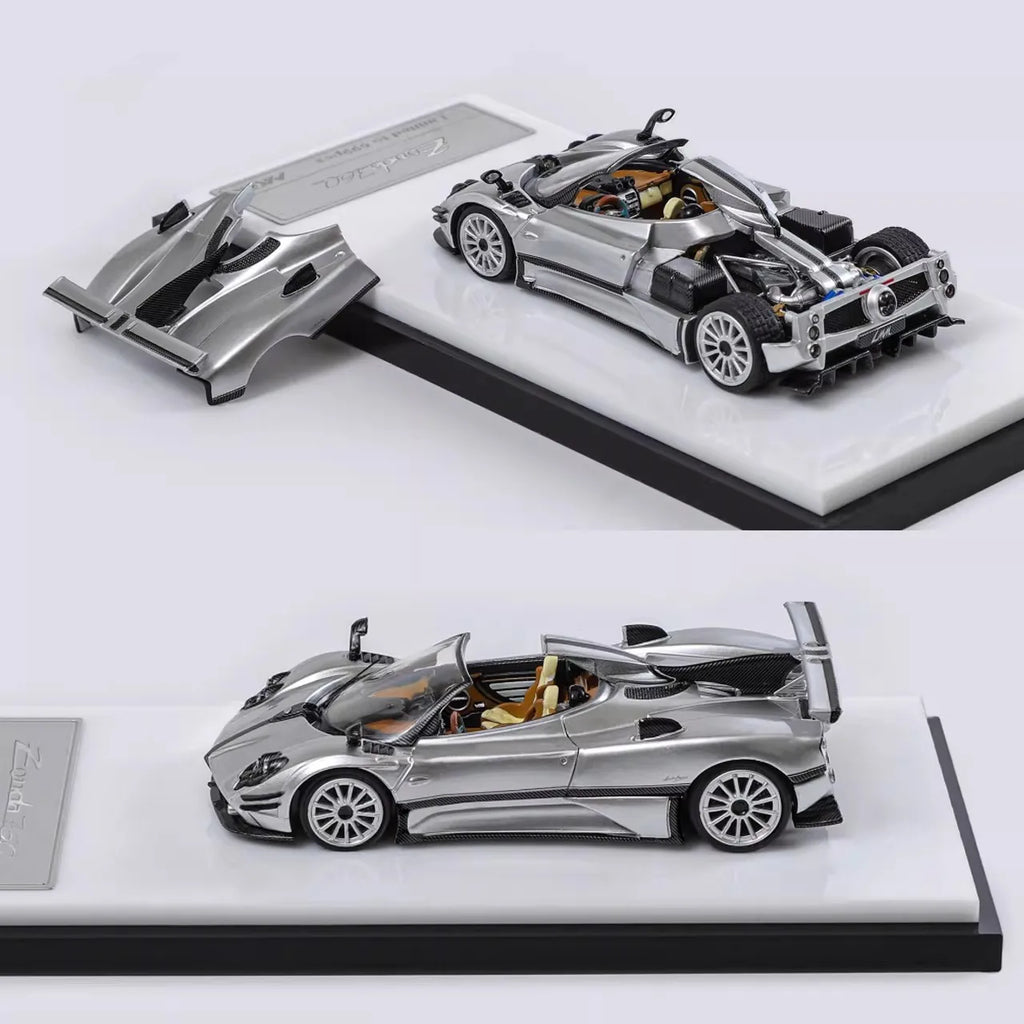 HKM Pagani Zonda 760 Roadster 2022 Convertible 1:64 Hi Detail Realistic Simulation Diecast Alloy Collect Car Model Perfect Gift
