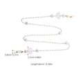 Heart Mask Chain Peach Heart Simulation Pearl Glasses Chain Adjustable Length Anti-Loss Strap for Mask Sunglasses Earphones