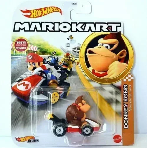 Original Hot Wheels Premium Super Mario Kart 1/64 Miniature Cars Mario Bros Hotwheels Mini Model Cars Hoteelws Hotweheels Cart