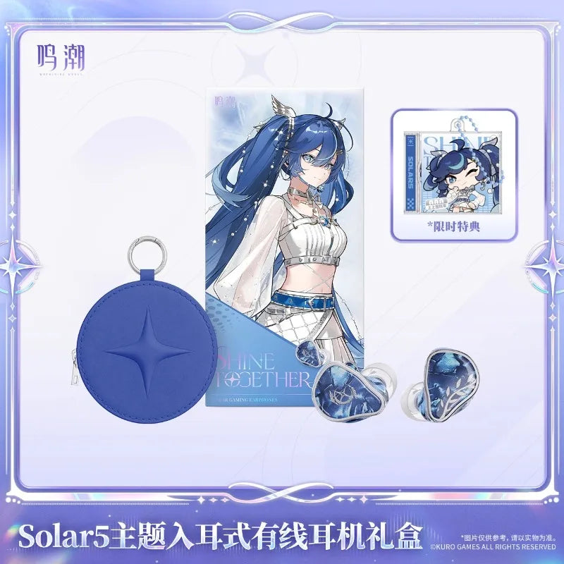 Pre-sale Wuthering Waves Solar5 Uno Earphones Gift Box Official Kuro Games Anime Merchandise Hifi Headphones Gifts