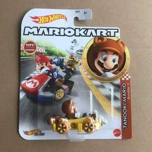 Original Hot Wheels Premium Super Mario Kart 1/64 Miniature Cars Mario Bros Hotwheels Mini Model Cars Hoteelws Hotweheels Cart