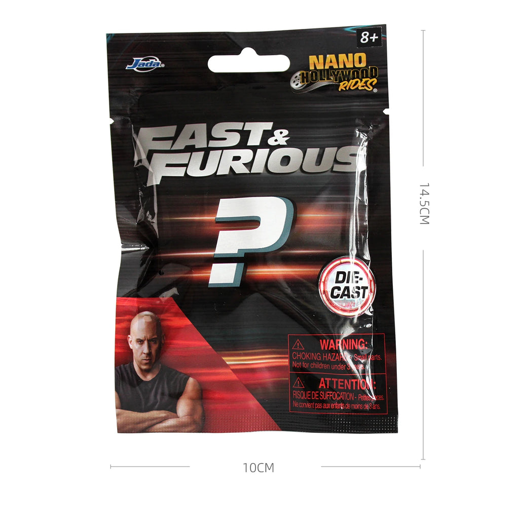 JADA 1:128 Nano Blind Bags Diecast Model Car 1.65" The Fast and the Furious Random Mini Cars JD35404