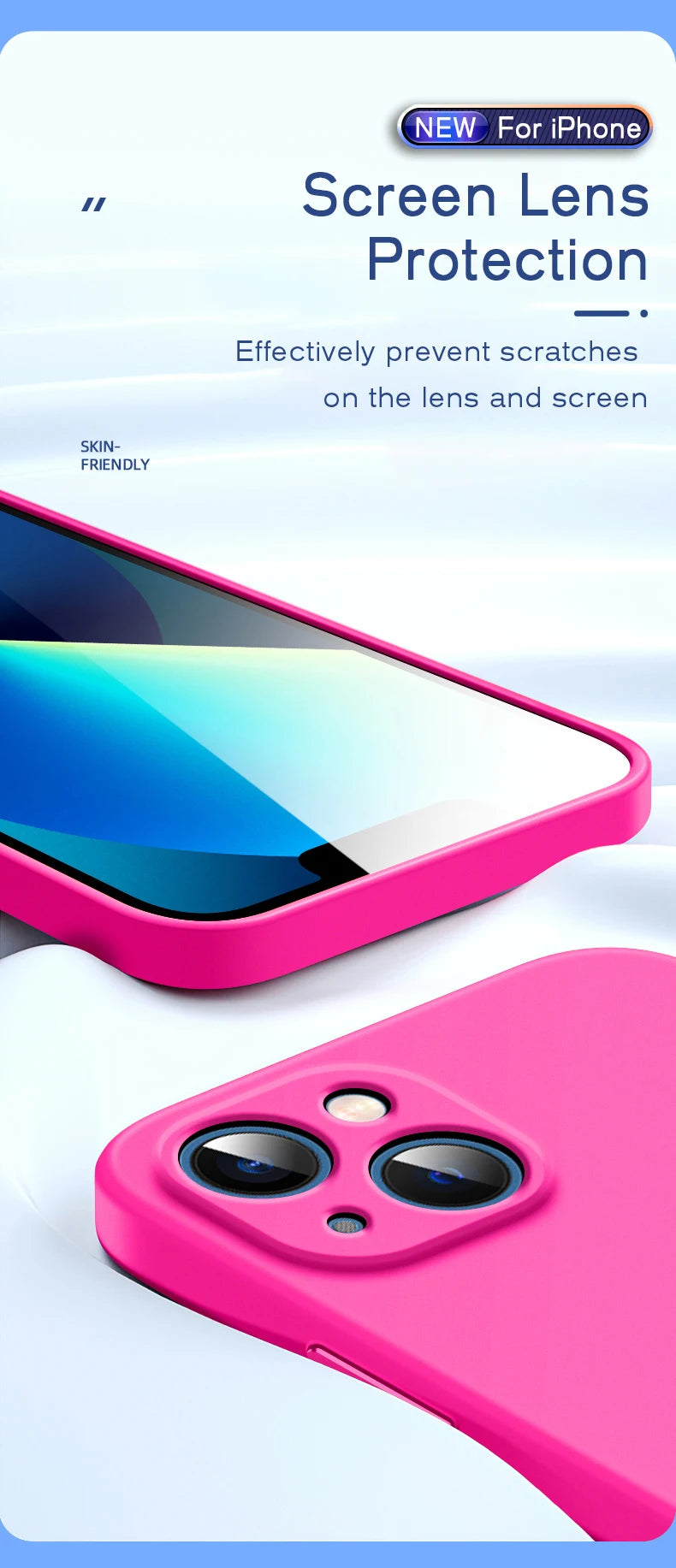 Oficjalne etui na telefon iPhone 17 Air 16 15 14 13 11 12 17 Pro Max Plus, silikonowe, jednokolorowe, chroniące przed upadkiem i uderzeniami