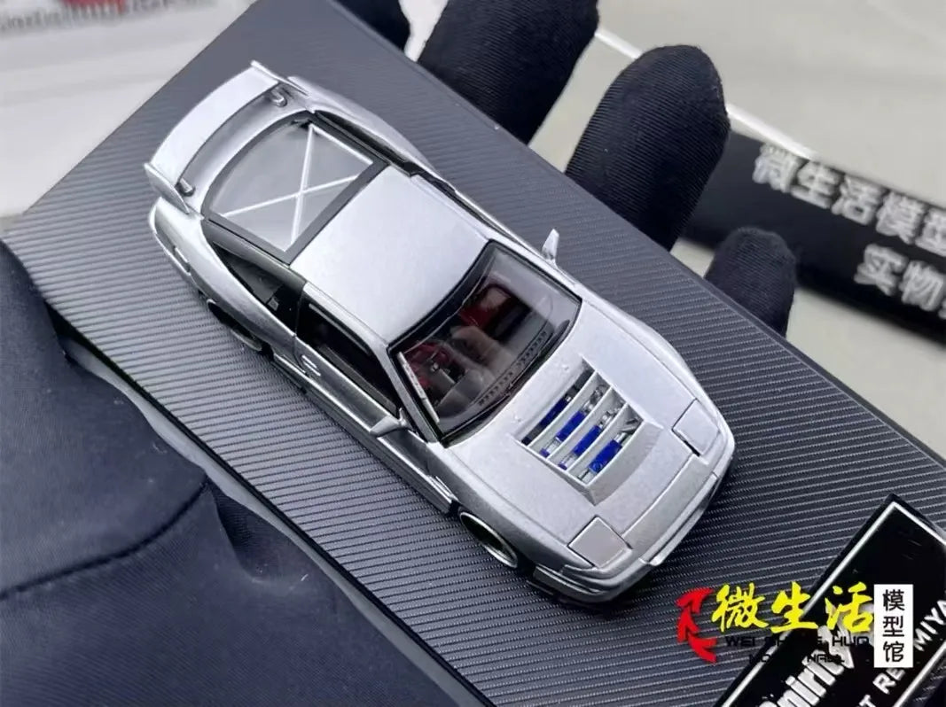 Micro Turbo 1/64 180SX Sliver Stocks In 2025 Collection Gift Scale Model Car