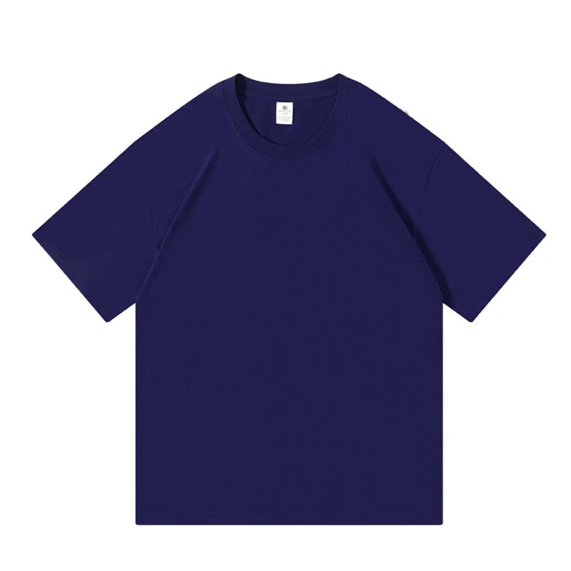 WAVLATII Oversized Summer T Shirts for Women Men Brown Casual Female Korean Streetwear Tees Unisex Basic Solid Young Cool Tops