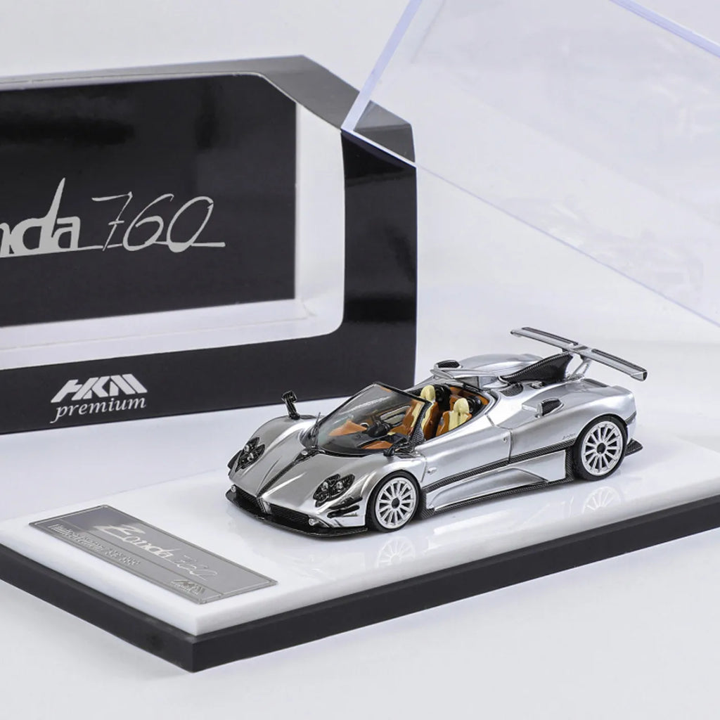 HKM Pagani Zonda 760 Roadster 2022 Convertible 1:64 Hi Detail Realistic Simulation Diecast Alloy Collect Car Model Perfect Gift