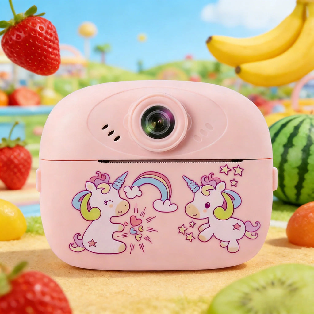 Children's mini thermal print camera instant print photo support recording video suitable for children's Halloween gifts