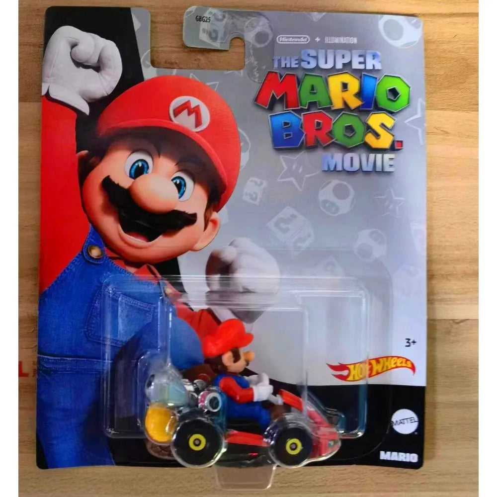 Original Hot Wheels Premium Super Mario Kart 1/64 Miniature Cars Mario Bros Hotwheels Mini Model Cars Hoteelws Hotweheels Cart
