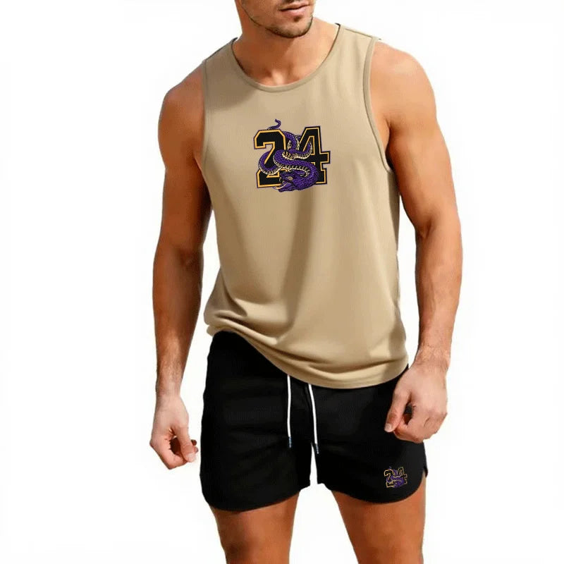 This men’s short-sleeve suit set blends casual comfort with modern style.  fabric a sharp, neat look.