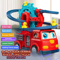 Children's Electric Fire Truck Toys, Spinning Ferris Wheel, Track Cars, Colorful Sound and Light, Perfect Gifts for Babies