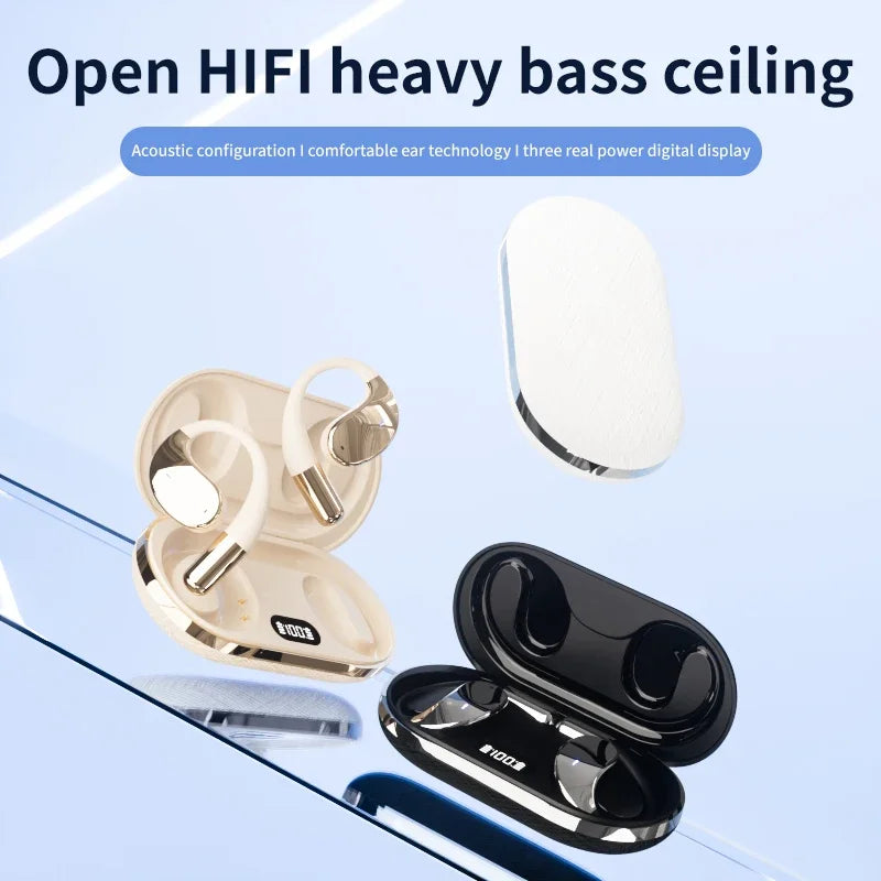 Q39Wireless AI RealTime Translation Headphones 140Languages Instant Voice Translator Earbuds Ear Hook Noise Cancelling Headphone