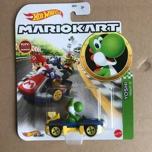 Original Hot Wheels Premium Super Mario Kart 1/64 Miniature Cars Mario Bros Hotwheels Mini Model Cars Hoteelws Hotweheels Cart
