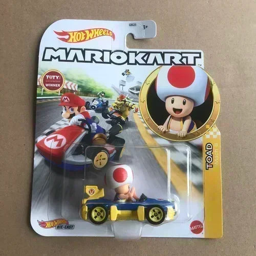 Original Hot Wheels Premium Super Mario Kart 1/64 Miniature Cars Mario Bros Hotwheels Mini Model Cars Hoteelws Hotweheels Cart