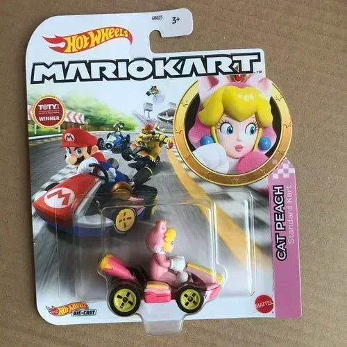 Original Hot Wheels Premium Super Mario Kart 1/64 Miniature Cars Mario Bros Hotwheels Mini Model Cars Hoteelws Hotweheels Cart