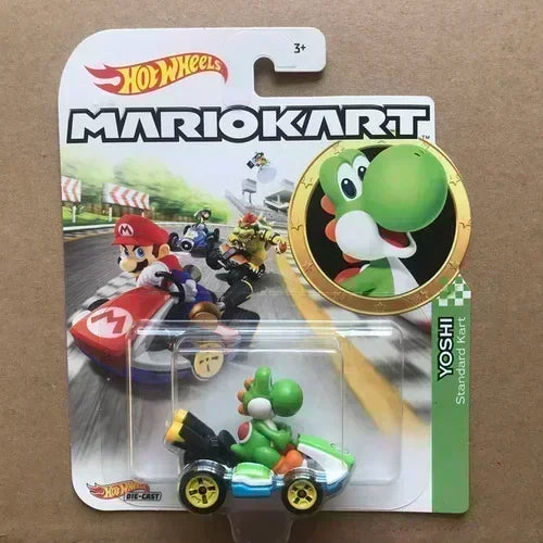 Original Hot Wheels Premium Super Mario Kart 1/64 Miniature Cars Mario Bros Hotwheels Mini Model Cars Hoteelws Hotweheels Cart