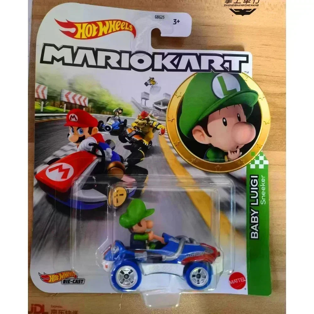 Original Hot Wheels Premium Super Mario Kart 1/64 Miniature Cars Mario Bros Hotwheels Mini Model Cars Hoteelws Hotweheels Cart