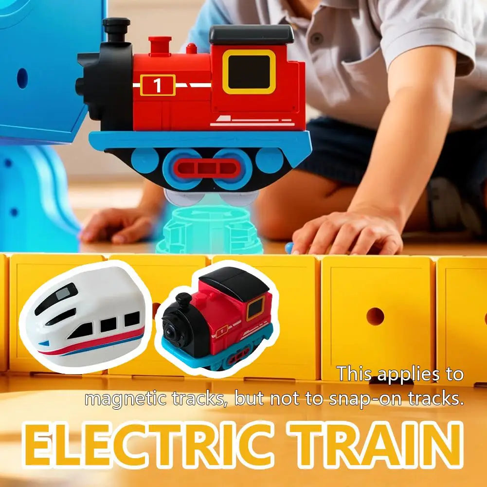 Magnetic Train Electric Children's Educational Interactive Toys Rechargeable Mini Magical Train DIY Birthday Party Gifts