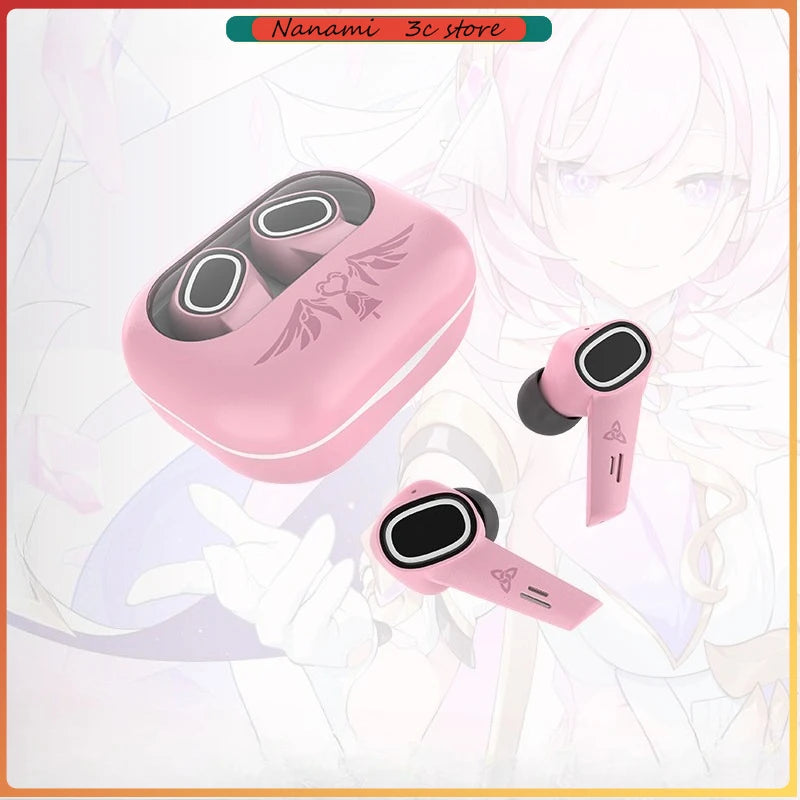 Alicia Headphones Bluetooth 5.3 35dB Noise Reduction 10mm Diaphragm Dynamic Driver Realme Nahida Customized Bluetooth Headphones