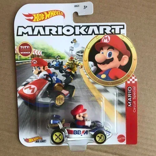 Original Hot Wheels Premium Super Mario Kart 1/64 Miniature Cars Mario Bros Hotwheels Mini Model Cars Hoteelws Hotweheels Cart