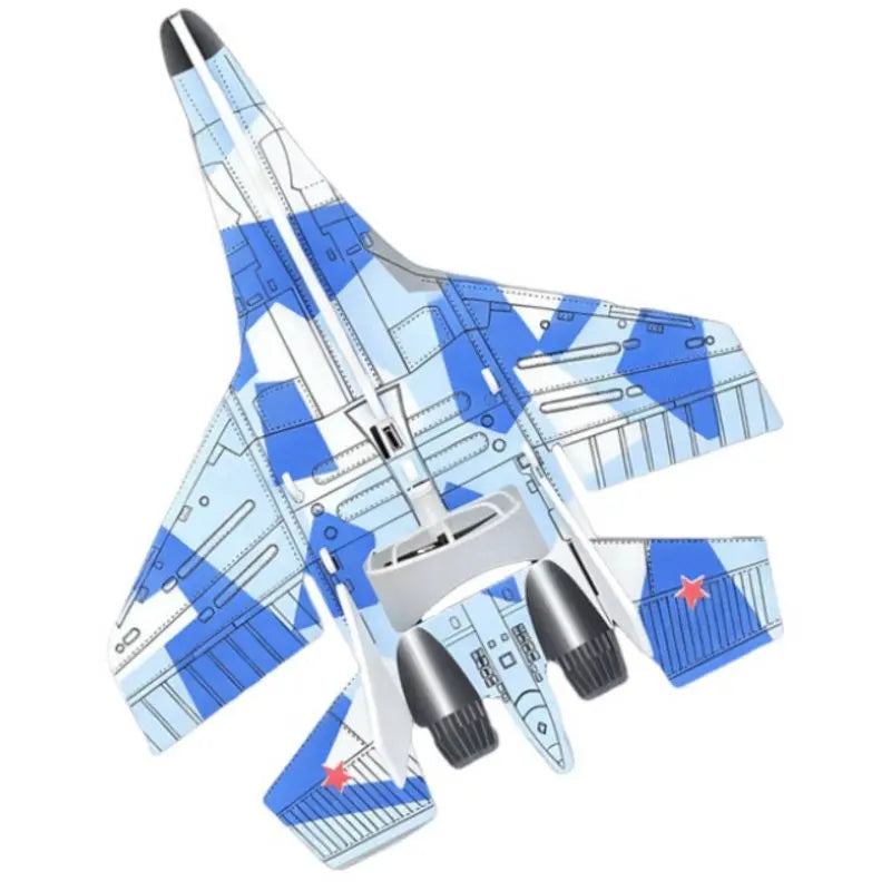 Electric Foam Glider, Twinfin Hand-Throw Aircraft, USB Rechargeable, DIY Toy for Kids, Outdoor Fun