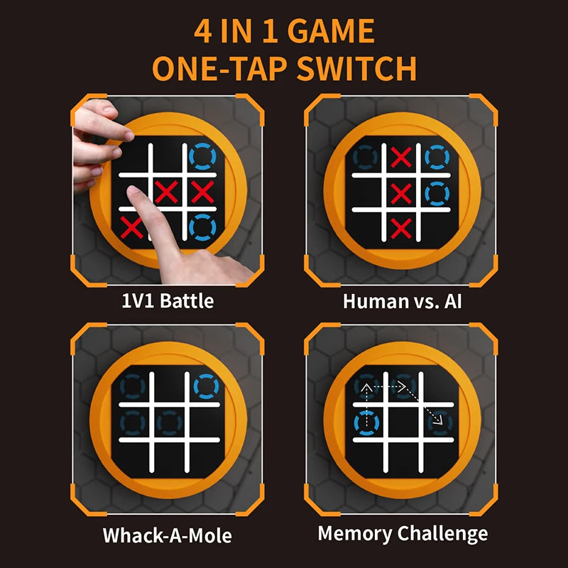 Super Electronic Logic Game Multi-Mode Checkers Memory Training Four-In-One Chessboard Multifunctional Game Machine Toy