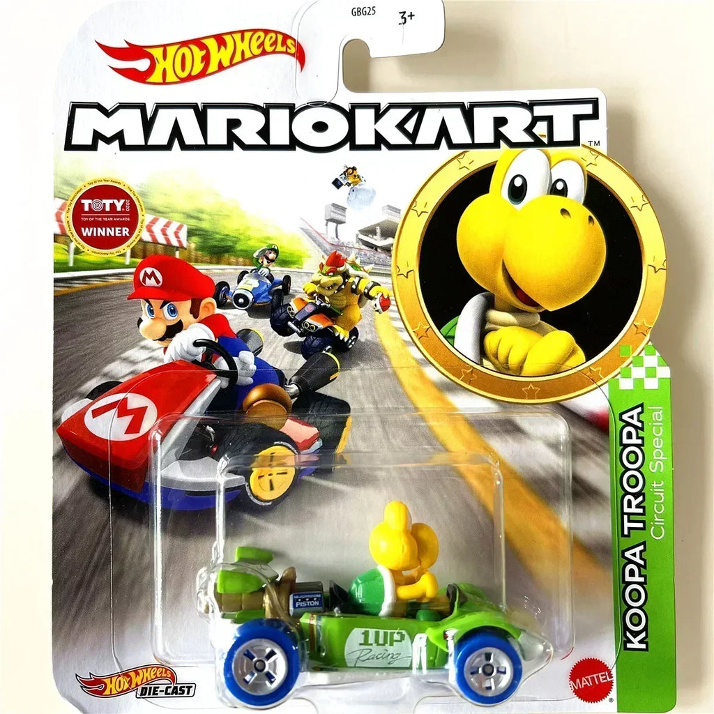 Original Hot Wheels Premium Super Mario Kart 1/64 Miniature Cars Mario Bros Hotwheels Mini Model Cars Hoteelws Hotweheels Cart