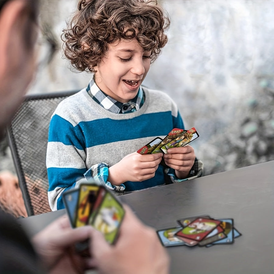 112pcs UNO Minecraft Edition Cards - Fun Multiplayer Card Game with Exclusive Minecraft Artwork, Creeper & Zombie Designs, Perfect for Social Gatherings, Parties & Events, Card Game Accessories, Party Game Cards, Vibrant Card