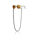 Trendy Luxury Gold Color Glasses Holder Neck Chain Straps Fashion PU Leather Metal Sunglasses Accessories