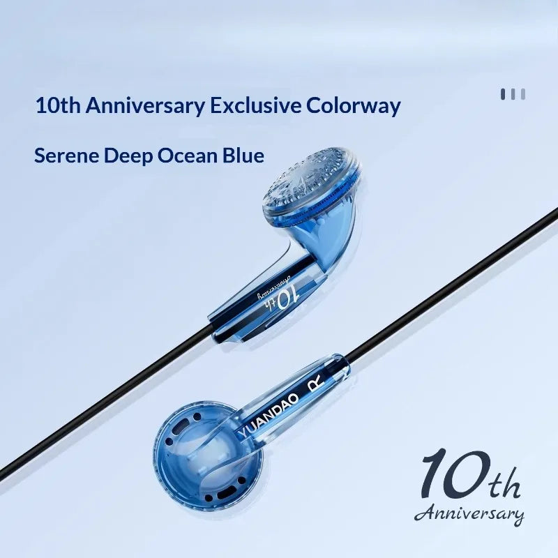 NICEHCK 10th Anniversary Edition HiFi IEM 15.4mm DD PET Diaphragm N52 Magnet Earphones with 3.5mm/Type-C Plug HD Mic OFC Cable