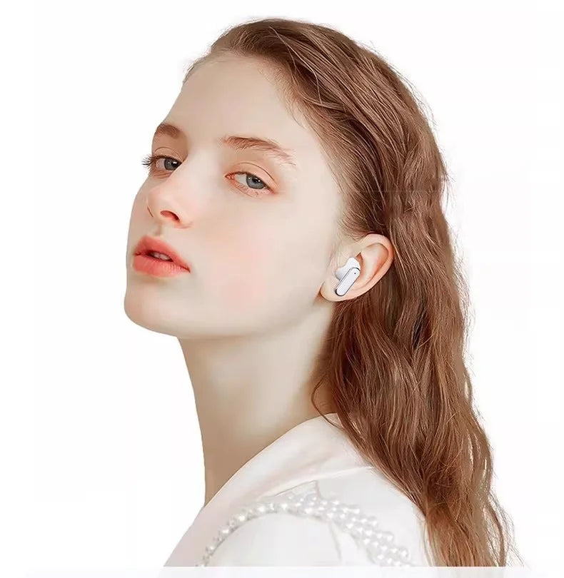 New Q16 In-Ear 2-in-1 Couple Earphones LED Power Display Noise Reduction Long Endurance Fashion Ear-Clip  Headsets For Game