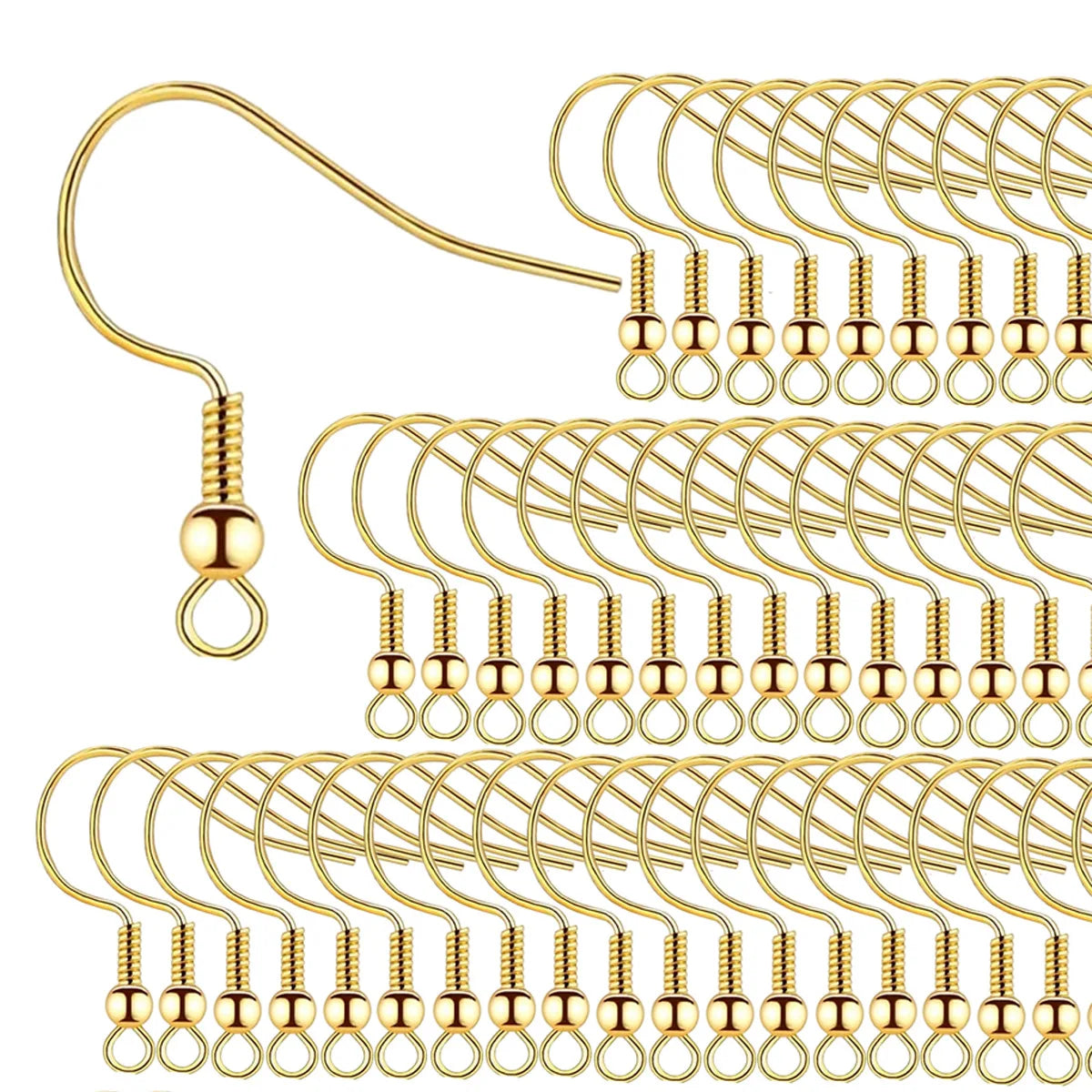 100/500pcs DIY Earring Findings Earrings Clasps Hooks Stainless Steel Hypoallergenic Earring Making Accessories Hook Earwire