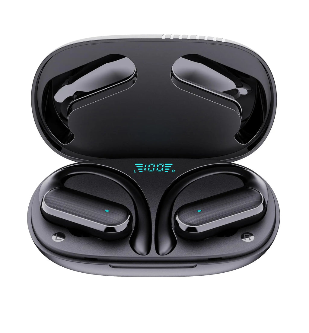 BOSECXT A520 Wireless Business Headphone Ear-Hook HIFI Bass Noise Cancelling Earphone With Mic Earbuds Sport Game Headset New